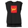 Women's Flowy Muscle Tee With Rolled Cuffs Thumbnail