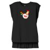 Women's Flowy Muscle Tee With Rolled Cuffs Thumbnail