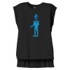 Women's Flowy Muscle Tee With Rolled Cuffs Thumbnail