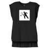 Women's Flowy Muscle Tee With Rolled Cuffs Thumbnail