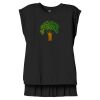 Women's Flowy Muscle Tee With Rolled Cuffs Thumbnail