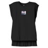 Women's Flowy Muscle Tee With Rolled Cuffs Thumbnail