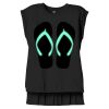 Women's Flowy Muscle Tee With Rolled Cuffs Thumbnail