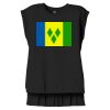 Women's Flowy Muscle Tee With Rolled Cuffs Thumbnail