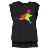 Women's Flowy Muscle Tee With Rolled Cuffs Thumbnail