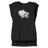 Women's Flowy Muscle Tee With Rolled Cuffs Thumbnail