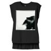 Women's Flowy Muscle Tee With Rolled Cuffs Thumbnail