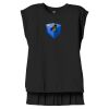 Women's Flowy Muscle Tee With Rolled Cuffs Thumbnail