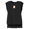 Women's Flowy Muscle Tee With Rolled Cuffs Thumbnail