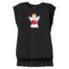 Women's Flowy Muscle Tee With Rolled Cuffs Thumbnail