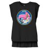 Women's Flowy Muscle Tee With Rolled Cuffs Thumbnail