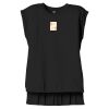 Women's Flowy Muscle Tee With Rolled Cuffs Thumbnail