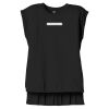 Women's Flowy Muscle Tee With Rolled Cuffs Thumbnail