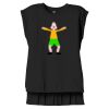 Women's Flowy Muscle Tee With Rolled Cuffs Thumbnail