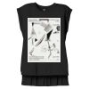 Women's Flowy Muscle Tee With Rolled Cuffs Thumbnail