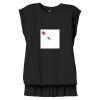 Women's Flowy Muscle Tee With Rolled Cuffs Thumbnail