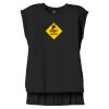 Women's Flowy Muscle Tee With Rolled Cuffs Thumbnail