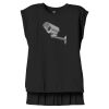 Women's Flowy Muscle Tee With Rolled Cuffs Thumbnail