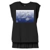 Women's Flowy Muscle Tee With Rolled Cuffs Thumbnail