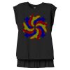 Women's Flowy Muscle Tee With Rolled Cuffs Thumbnail