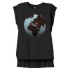 Women's Flowy Muscle Tee With Rolled Cuffs Thumbnail