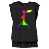 Women's Flowy Muscle Tee With Rolled Cuffs Thumbnail