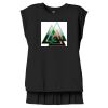 Women's Flowy Muscle Tee With Rolled Cuffs Thumbnail