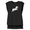 Women's Flowy Muscle Tee With Rolled Cuffs Thumbnail