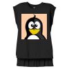 Women's Flowy Muscle Tee With Rolled Cuffs Thumbnail