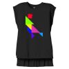 Women's Flowy Muscle Tee With Rolled Cuffs Thumbnail