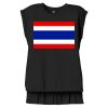 Women's Flowy Muscle Tee With Rolled Cuffs Thumbnail