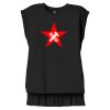 Women's Flowy Muscle Tee With Rolled Cuffs Thumbnail