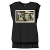 Women's Flowy Muscle Tee With Rolled Cuffs Thumbnail
