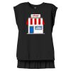 Women's Flowy Muscle Tee With Rolled Cuffs Thumbnail