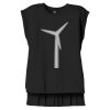 Women's Flowy Muscle Tee With Rolled Cuffs Thumbnail