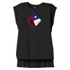 Women's Flowy Muscle Tee With Rolled Cuffs Thumbnail
