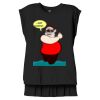 Women's Flowy Muscle Tee With Rolled Cuffs Thumbnail
