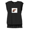 Women's Flowy Muscle Tee With Rolled Cuffs Thumbnail