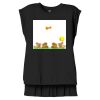 Women's Flowy Muscle Tee With Rolled Cuffs Thumbnail