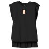 Women's Flowy Muscle Tee With Rolled Cuffs Thumbnail