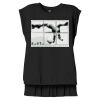 Women's Flowy Muscle Tee With Rolled Cuffs Thumbnail