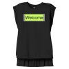 Women's Flowy Muscle Tee With Rolled Cuffs Thumbnail