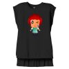 Women's Flowy Muscle Tee With Rolled Cuffs Thumbnail
