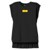 Women's Flowy Muscle Tee With Rolled Cuffs Thumbnail