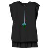 Women's Flowy Muscle Tee With Rolled Cuffs Thumbnail