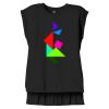 Women's Flowy Muscle Tee With Rolled Cuffs Thumbnail