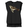 Women's Flowy Muscle Tee With Rolled Cuffs Thumbnail