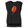 Women's Flowy Muscle Tee With Rolled Cuffs Thumbnail
