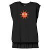 Women's Flowy Muscle Tee With Rolled Cuffs Thumbnail