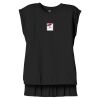 Women's Flowy Muscle Tee With Rolled Cuffs Thumbnail